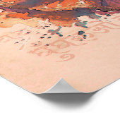 Kathak Expression Ink Watercolor Cultural Art Poster (Ecke)