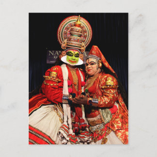 kathakali Künstler Postkarte