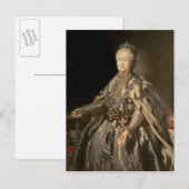 Katharina die Große, 1793 Postkarte (Vorne/Hinten)