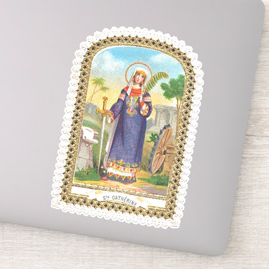 Katharina von Alexandria in ägyptischem Kleid Aufkleber (Detail)