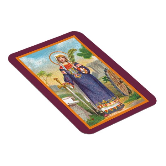 Katharina von Alexandria in ägyptischem Kleid Magnet (Rechte Seite)