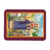 Katharina von Alexandria in ägyptischem Kleid Magnet (Horizontal)