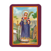 Katharina von Alexandria in ägyptischem Kleid Magnet (Vertikal)