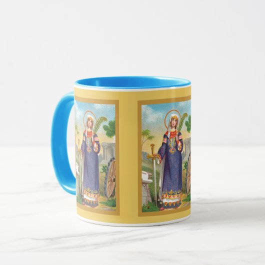 Katharina von Alexandria in ägyptischem Kleid Tasse (Vorderseite Links)