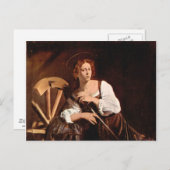 Katharina von Alexandria von Caravaggio Postkarte (Vorne/Hinten)