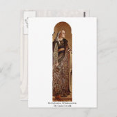 Katharina von Alexandria von Carlo Crivelli Postkarte (Vorne/Hinten)