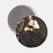 Katharina von Alexandria von Michelangelo Merisi Magnet (Vorderseite/Rückseite)
