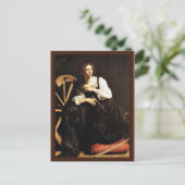 Katharina von Alexandria von Michelangelo Merisi Postkarte (Stehend Vorderseite)