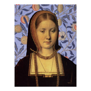 Katharina von Aragon Königin von England Porträt Poster