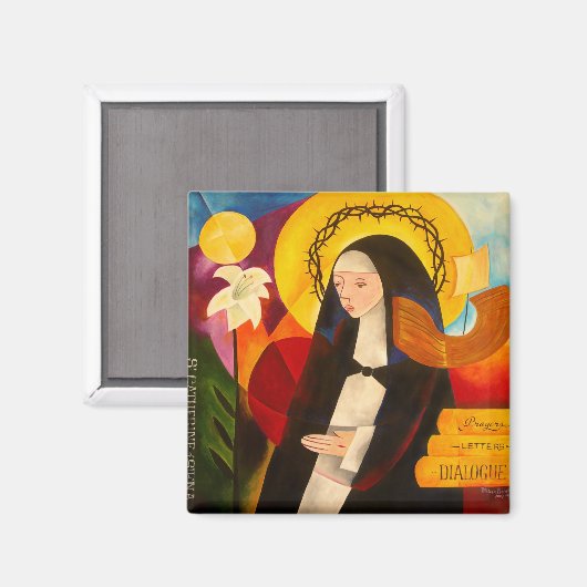 Katharina von Siena 2007 Magnet (Vorderseite/Rückseite)
