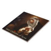 Katharina von Siena (Franceschini) Keramik Tile Fliese (Seite)