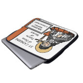 Katharina von Siena mit Crucifix-Topped Herz Laptopschutzhülle (Vorne Knopf)