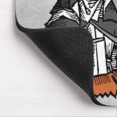 Katharina von Siena mit Crucifix-Topped Herz Mousepad (Ecke)