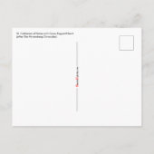 Katharina von Siena mit Crucifix-Topped Herz Postkarte (Rückseite)