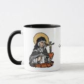 Katharina von Siena mit Crucifix-Topped Herz Tasse (Links)