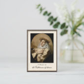 Katharina von Siena, römisch-katholische Gebetskar Platzkarte (Stehend Vorderseite)