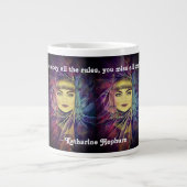 Katharine Hepburn - Zitat zum Feminismus Jumbo-Tasse (Vorderseite)