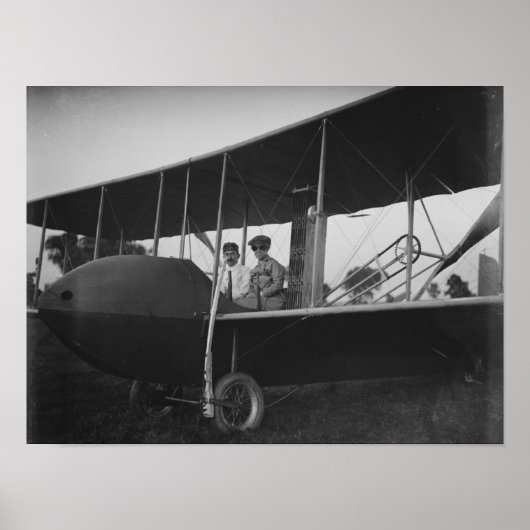 Katharine Wright mit Orville in Model HS Poster (Vorne)