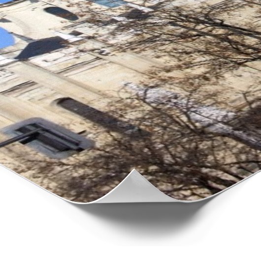 Kathedrale Almudena in Madrid Poster (Ecke)