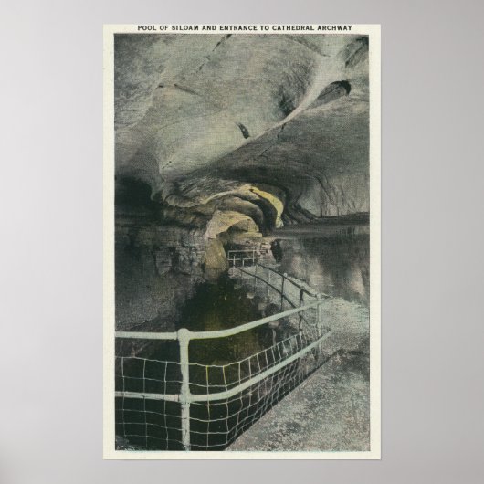 Kathedrale Archway Aussicht Pool von Siloam Poster (Vorne)