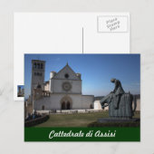 Kathedrale Assisi (italienisch: Cattedrale di Assi Postkarte (Vorne/Hinten)