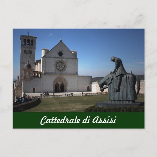 Kathedrale Assisi (italienisch: Cattedrale di Assi Postkarte (Vorderseite)