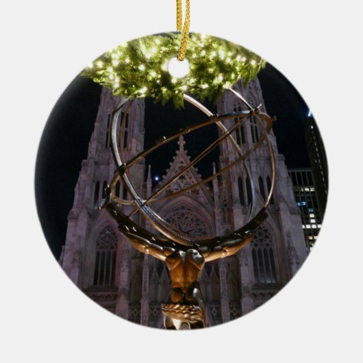 Kathedrale Atlas & St. Patrick - Keramik Ornament (Vorne)