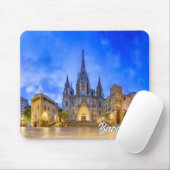 Kathedrale Barcelona, Barcelona, Spanien Mousepad (Mit Mouse)
