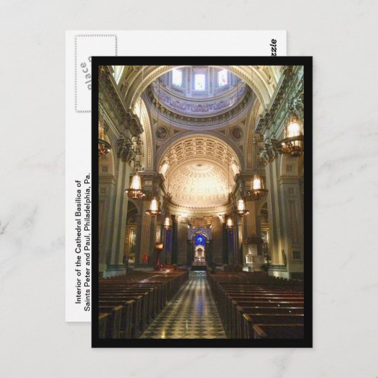 Kathedrale Basilica Peter und Paul, Postkarte (Vorne/Hinten)