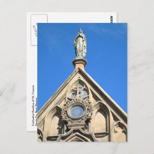 Kathedrale Basilica San Francisco Santa Fe NM Postkarte (Vorne/Hinten)