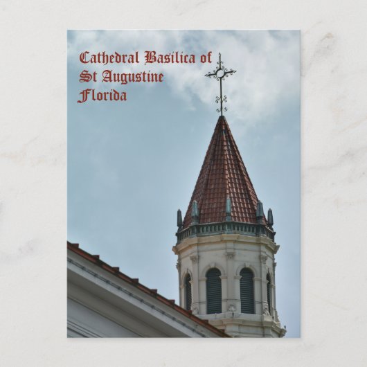 Kathedrale Basilika St. Augustine Florida Postkarte (Vorderseite)