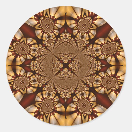 Kathedrale Bleiglas Windows Weiße Kerzen Runder Aufkleber (Vorderseite)