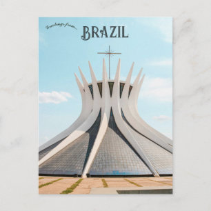 Kathedrale Brasília in Brasilien Postkarte