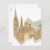 Kathedrale Chartres. Frankreich Postkarte (Vorne/Hinten)