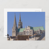 Kathedrale Chartres in Frankreich Postkarte (Vorne/Hinten)