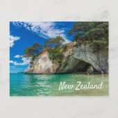 Kathedrale Cove Neuseeland Strand Postkarte (Vorderseite)
