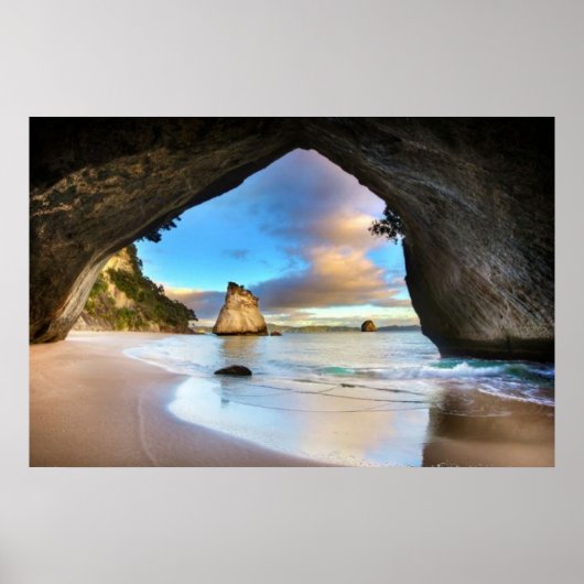Kathedrale Cove Serene Beach Poster (Vorne)