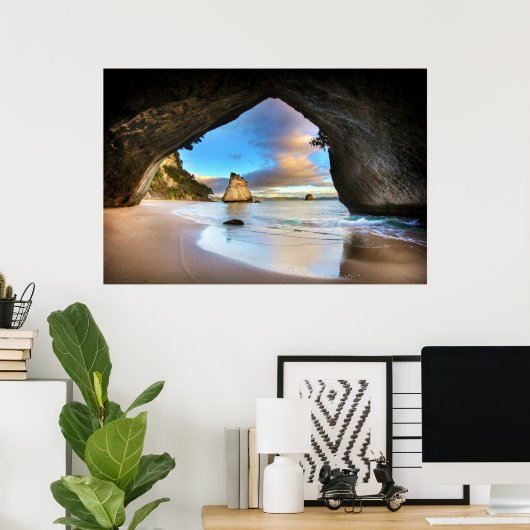 Kathedrale Cove, The Whanganui-A-Hei-Plakat Poster (Heimbüro)