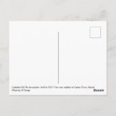 Kathedrale der Annahme, Karlsstadt Postkarte (Rückseite)