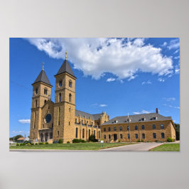 Kathedrale der Plains, Victoria, Kansas Poster