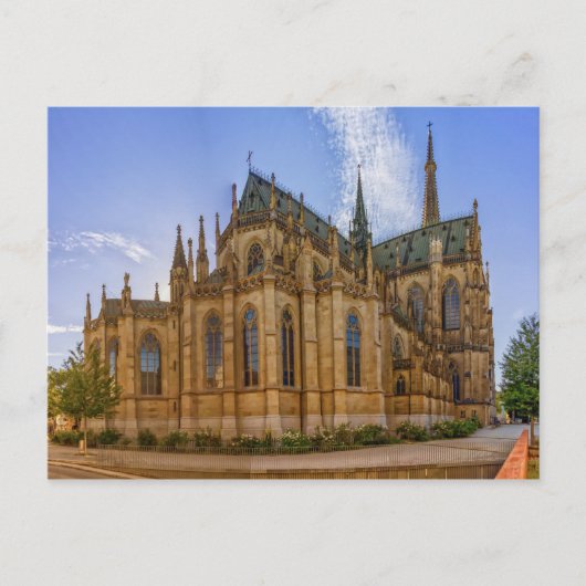 Kathedrale der Unbefleckten Empfängnis, Linz, Öste Postkarte (Vorderseite)