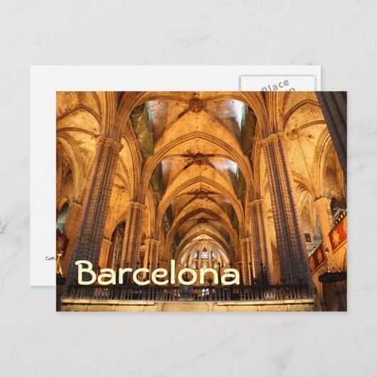 Kathedrale des Heiligen Kreuzes und der Heiligen E Postkarte (Vorne/Hinten)