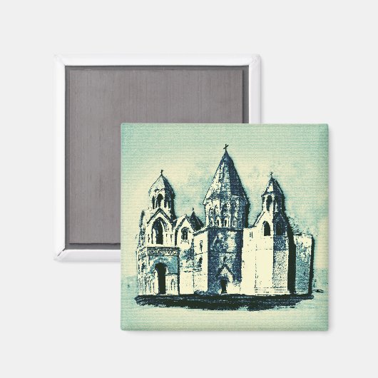 Kathedrale Etchmiadzin Magnet (Vorderseite/Rückseite)