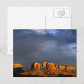 Kathedrale Felsen in Sedona Arizona Postkarte (Vorne/Hinten)