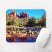 Kathedrale Felsen reflektieren aus Eichengracht Mousepad (Mit Mouse)