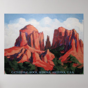 KATHEDRALE, FELSEN, SEDONA, ARIZONA, USA POSTER