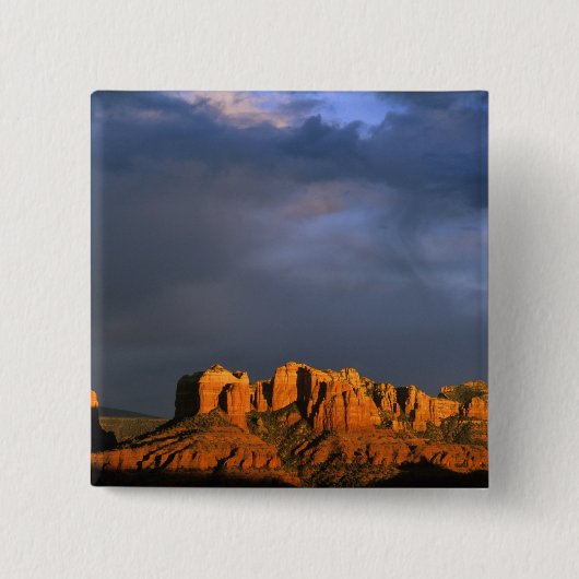 Kathedrale Felsen von Sedona Arizona Button (Vorderseite)