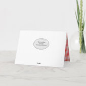 Kathedrale Fenster Quilt Geburtstag Karte (Rückseite)