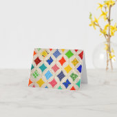 Kathedrale Fenster Quilt vielen Dank Karte (Gelbe Blume)