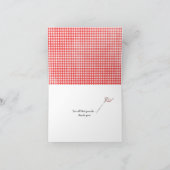 Kathedrale Fenster Quilt vielen Dank Karte (Innenseite)